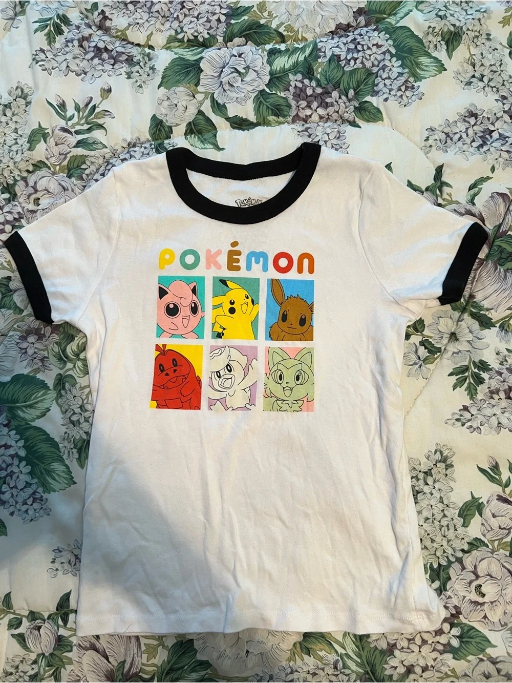 Pokémon Unisex Kids XL (14/16) T-Shirt Jigglypuff Pikachu Eevee Cotton